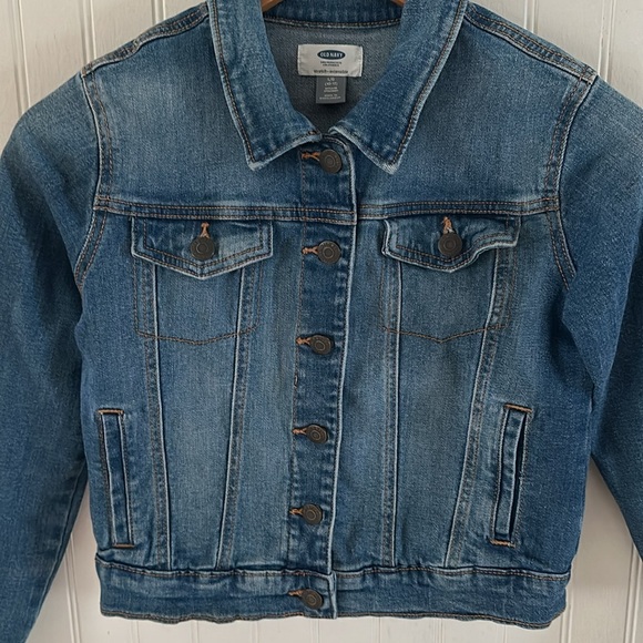 Old Navy  Blue Denim Jean Jacket sz L (10/12) - Picture 6 of 11